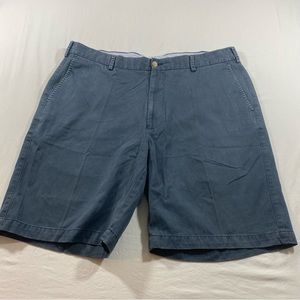 Peter Millar Shorts Mens 38 Cotton Blue pockets front zip golf casual Shorts